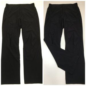 PASKHO Black Zipper Pocket Drawstring Waistband Pant